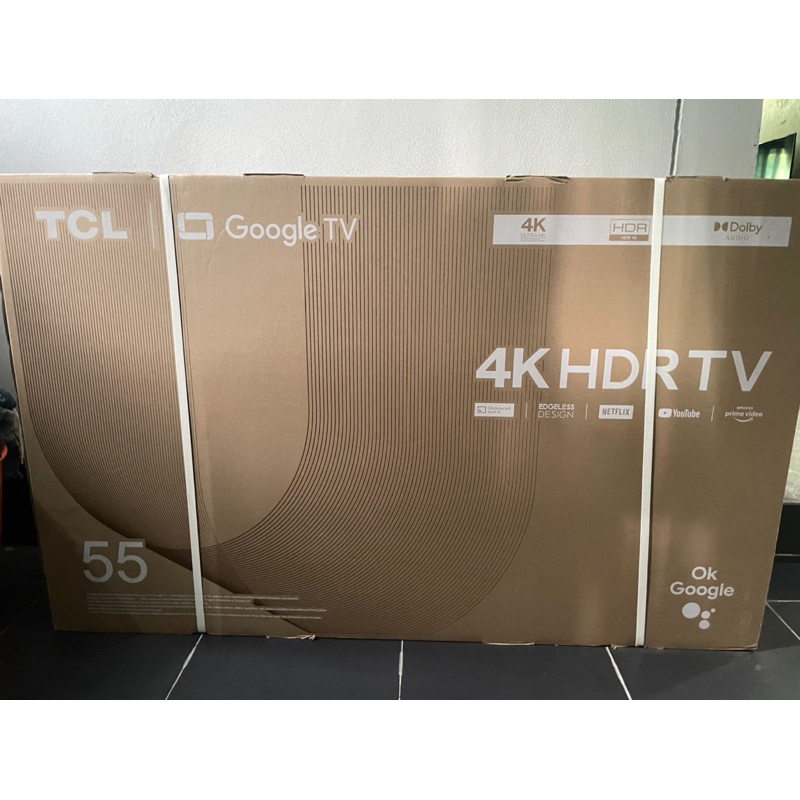 TV LED ทีวี แอลอีดี LED TCL รุ่น 55P637 4K google TV ขนาด 55 นิ้ว ของใหม่ยังไม่แกะกล่อง