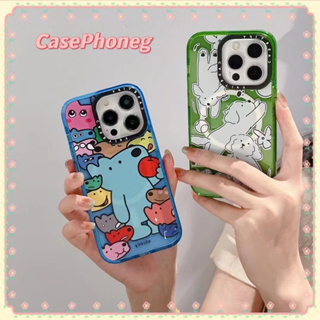 🍑CasePhoneg🍑ป้องกันการหล่น ขอบเต็ม 11 14 pro max ลูกสุนัข ความคิดสร้างสรรค์ การ์ตูน สีฟ้า case for iPhone 12 13