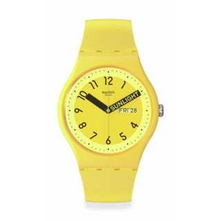 Swatch นาฬิกาผู้ชาย New Gent PROUDLY YELLOW รุ่น SO29J702