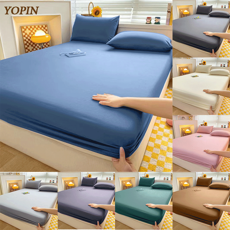 ผ้าปูที่นอน 3.5/5/6F ผ้าปูที่นอนสีพื้น