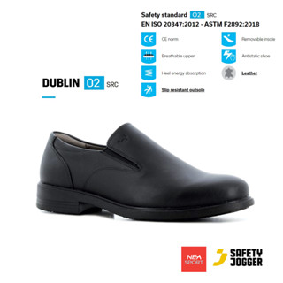 [ลิขสิทธิ์แท้] SAFETY JOGGER - Dublin รองเท้าหนัง ผู้ชาย กันลื่น แบบสวม หนังแท้ คุณภาพสูง