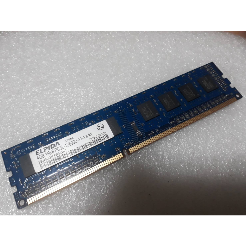 RAM ELPIDA DDR3L-bus1600/4G  ไฟต่ำ 1.35 V. แบบ 8 ชิป ตัวสูง สำหรับ PC