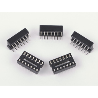 (10ชิ้น)DIP14 (Socket Dip Solder Type 14 Pins, Pitch 2.54mm)