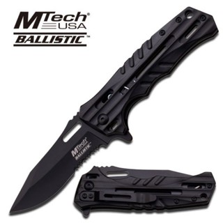 &lt;พร้อมส่ง&gt; มีดพับ มีดพก เอ็มเทคเรือธงดำ (MTECH USA BALLISTIC BLACK FLAGSHIP) (MT-A852BK)