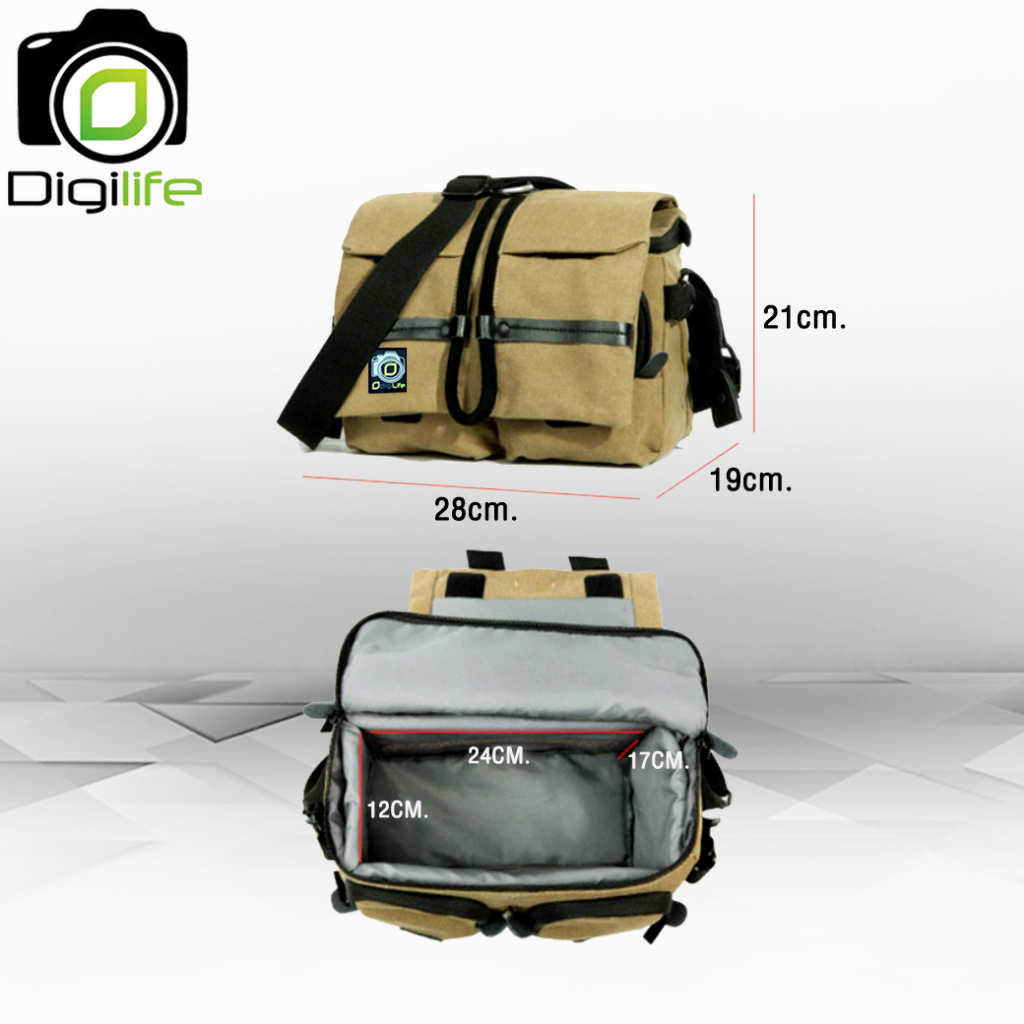 Camera Bag National Style - Digilife ( ผ้า Canvas Cotton แบบเดียวกันกับ กระเป๋ากล้อง National Geographic NG 2346 )