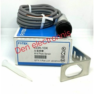 
CDR-10X FOTEK ใหม่ M18 TUBULAR TYPE PHOTO SENSOR Photoelectric Switch 10-30 VDC NPN &amp; PNP