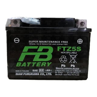 แบตเตอรี่ มอเตอร์ไซค์ แบบแห้ง  FB รุ่น FTZ5s-mf battery scoo…