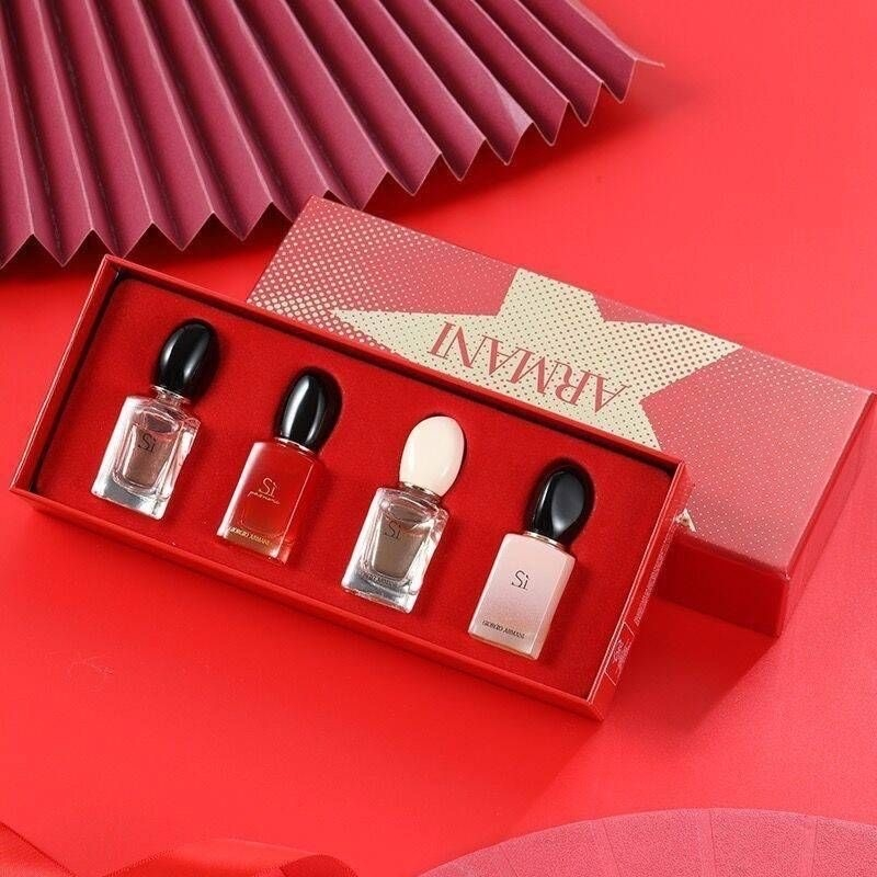 💯พร้อมส่ง💯 Giorgio Armani Si Mini XMas Gift Set 4ชิ้น ป้ายคิง
