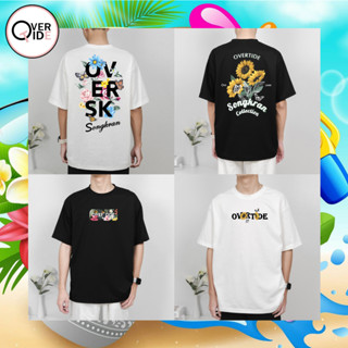 Overtide เสื้อยืดโอเวอร์ไซร์ คอลเลกชั่น SK flower หลายสี