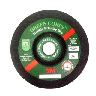 3M Green Corps แผ่นเจียร 4 หนา 3MM. #36 (สีเขียว)