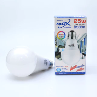Neox Bulb 3W 5W 7W 9W 12W 15W 18W 25W แสงขาว 6500K แสงวอร์มไวท์ 3000K ถนอมสายตา ขั้วเกลียว E27 ประหยัดไฟ หลอดLED ถนอม