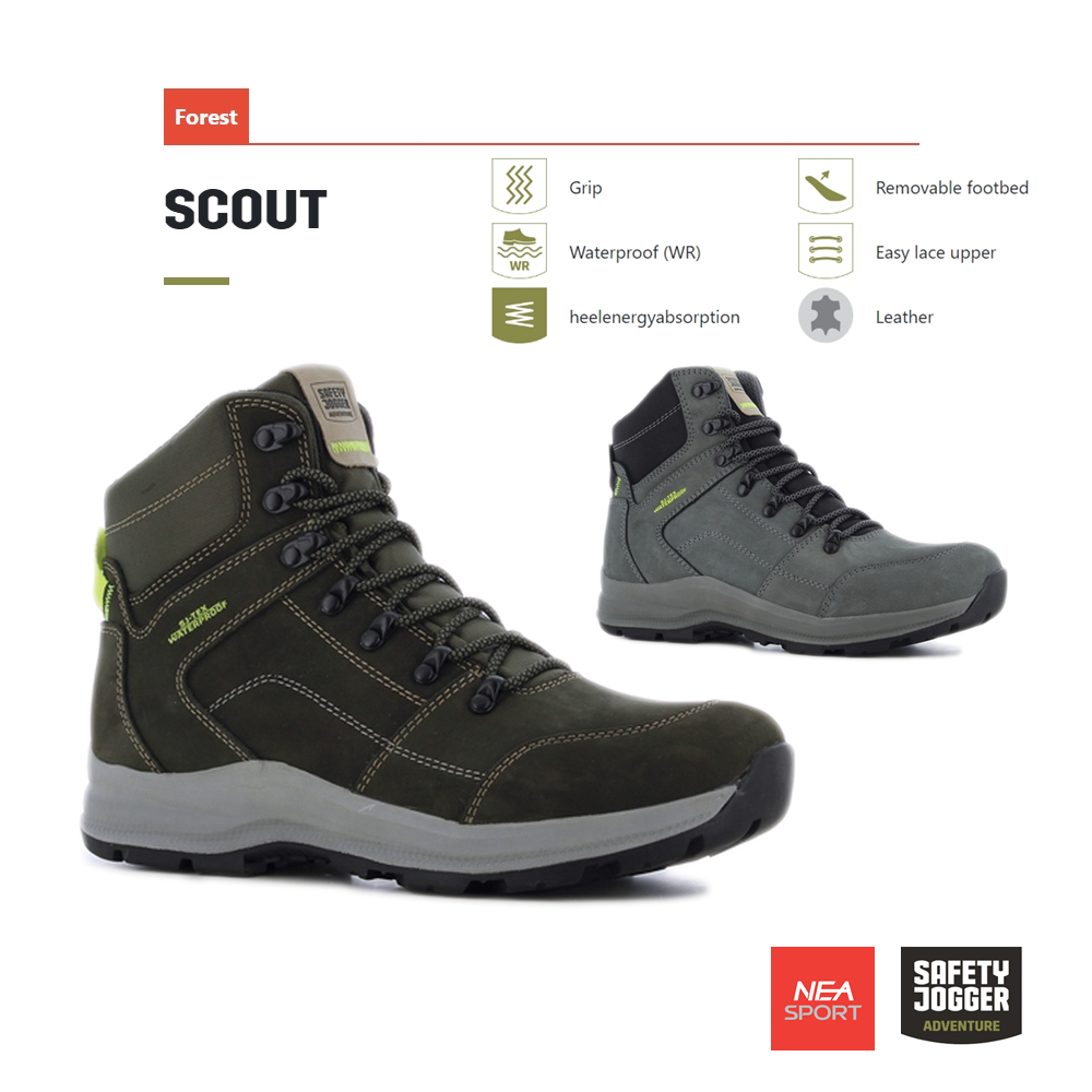 [ลด30% เก็บโค้ด 2509FASHDD] Safety Jogger Adventure - SCOUT รองเท้าเทรล เดินป่า ปีนเขา Walking Boots