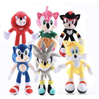 30 ซม.sonic the hedgehog ตุ๊กตาโซนิคตุ๊กตายัดไส้ของเล่นเด็ก / หลากสี