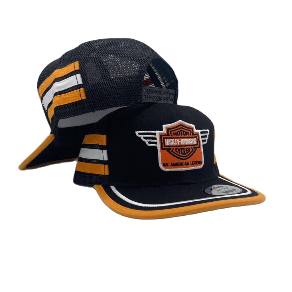 sdonlinestore หมวกแนววินเทจตาข่าย Snapback HIPHOP เต็มใบ Cap ใส่ได้ทุกเพศทุกวัยผู้ชายและผู้หญิง