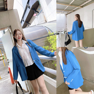 SLYQ WINTER SUN OVERSIZED BLAZER เสื้อเบลเซอร์ทรงโอเวอร์ไซส์ แขนยาว