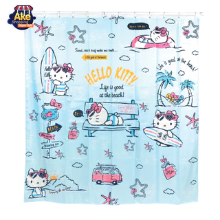 ผ้าม่านห้องน้ำลายคิตตี้ ขนาด180X180cm
