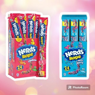 [ส่งฟรี]Nerds Rope Rainbow Candy เนิร์ดส ลูป เรนโบว์ ,Nerds Rope VeryBerry Candy เนิร์ดส ลูป เวรี่เบอร์รี่1กล่อง 24ชิ้น