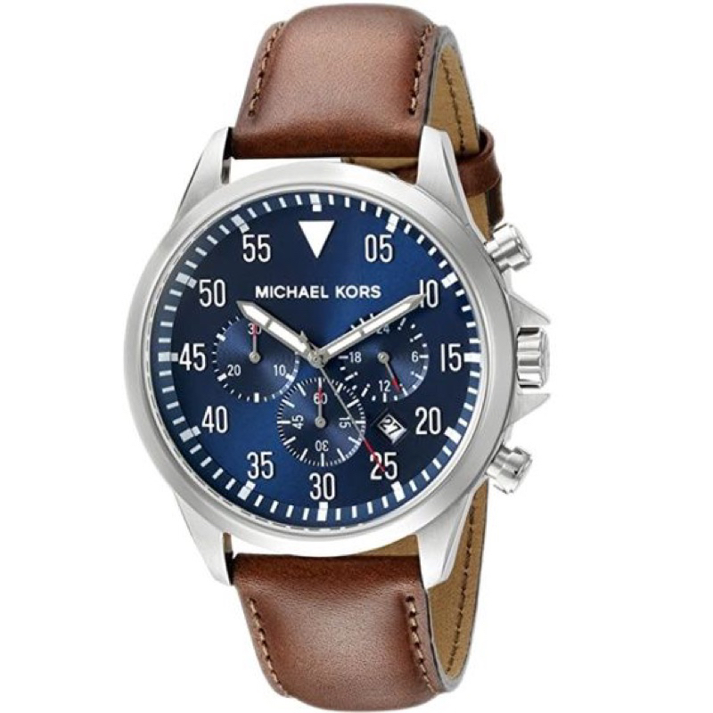 mk MK8938 Lennox Chronograph Blue Dial นาฬิกาชาย สแตนเลสสตีล