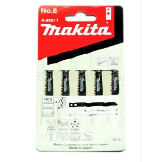 MAKITA A-85911 ใบเลื่อยจิกซอ NO.8 (5ใบ/1PAC) MP000472