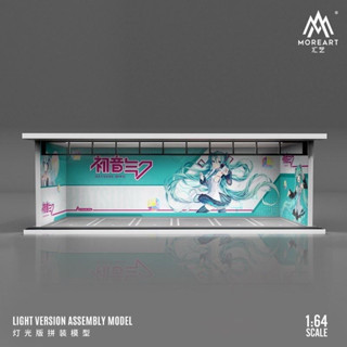 MOREART 1/64 Hatsune Miku Parking Garage Diorama with LED lights