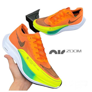 รองเท้าวิ่งNike Zoom X Vaporfly Next % (size37-45) Orange Yellow