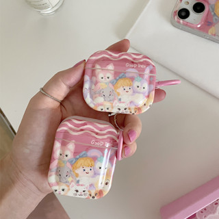 เคสแอร์พอด 3 Case Airpods 3 pro2 case การ์ตูน น่ารัก ลีน่า เบลล์ น้ำค้างดาว Airpod 3 pro2 case เคส Airpod 1 gen2 case