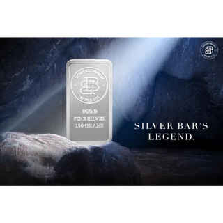แท่งเงิน 99.99% น้ำหนัก 150 กรัม - ลายมังกร 8 - Bullion Silver Bar 150 Grams - Dragon