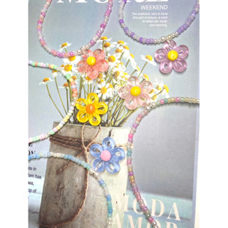 สร้อยจี้พลาสเทล สีน่ารัก+กับสร้อยลูกปัดสีพลาสเทล พร้อมส่ง