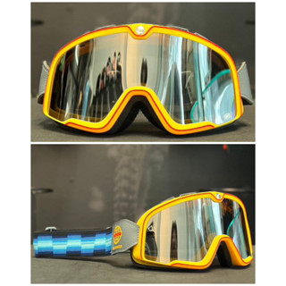 แว่นกันลม 100% BARSTOW GOGGLES RACE SERVICE MIRROR SILVER LENS