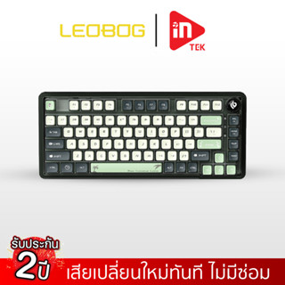 คีย์บอร์ดไร้สาย - LEOBOG K81 - 3in1 WIRELESS &amp; BLUETOOTH &amp; TYPE-C HOTSWAP CUSTOM KEYBOARD คีย์ไทย บอดี้ใสขนาด 65%