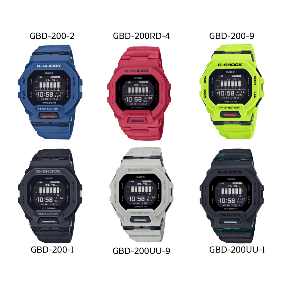 นาฬิกา G-SHOCK ของแท้ ซีรี่ย์รุ่น GBD-200 รับประกัน 1 ปี