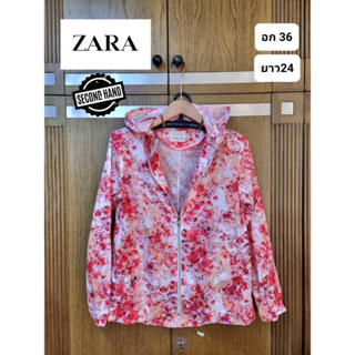 แจ็คเก็ต กันลม กันหนาว ออกกำลังกาย แบรนด์ ZARA ของแท้ มือ2