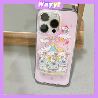 💖จัดส่ง24ชม TH💖iPhone 14 13 12 11 Pro Max เคส for เคสไอโฟน11 น่ารัก บางเบาพกพาง่าย การ์ตูน Hello Kitty เรียบง่าย พร้อมขา