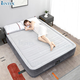 INTEX  ที่นอน ที่นอนเป่าลม ที่นอนเป่าลมปั้มลมในตัว QUEEN COMFORT-PLUSH MID RISE AIRBED รุ่น 67770