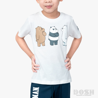 DOSH KIDS UNISEX T-SHIRTS WE BARE BEARS เสื้อยืดคอกลม แขนสั้น เด็กหญิง-ชาย FBBBT5034-OW