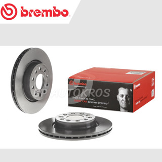 BREMBO จานเบรคหน้า Volkswagen VW Beetle (1.2 1.4 TSI 2.0) Golf VI (HC) 11-ON / 09 9167 11 / ราคาต่อ 1ใบ