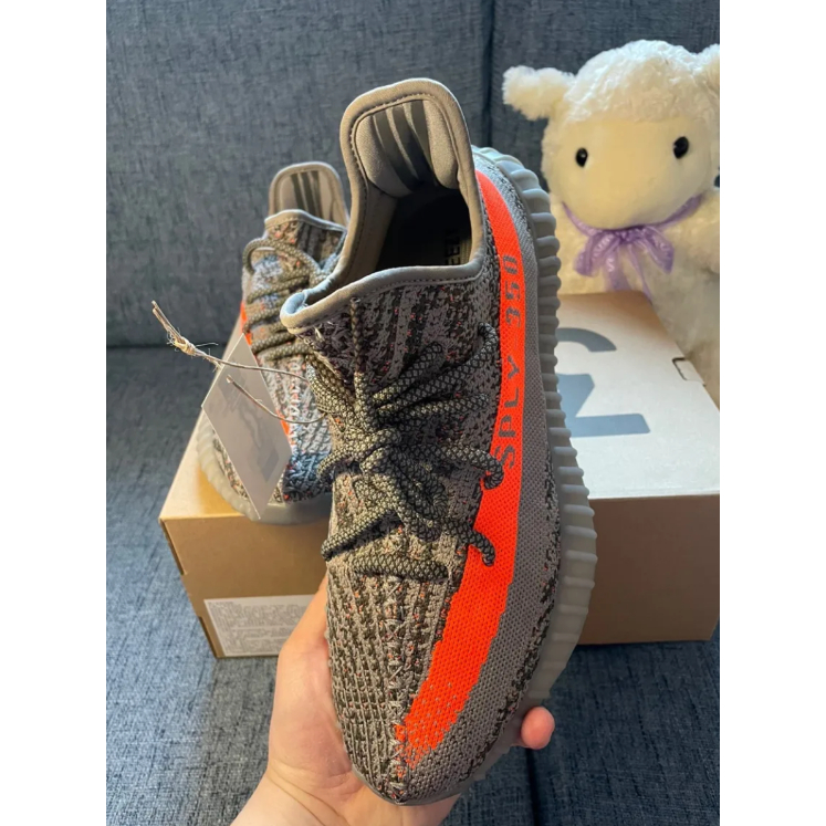 Adidas Yeezy Boost 350 V2 " Beluga Reflective " gray-orange sky full of stars ของแท้ 100%