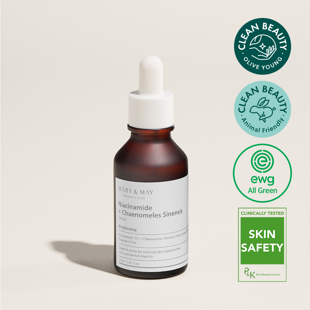 Mary&May Niacinamide+Chaenomeles Sinensis Serum 30ml แมรี่ & เมย์ เซรั่มไนอะซินาไมด์ + บักบวย 30 มล.