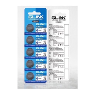 Glink CR2032 Eunicell battery ถ่าน CR2032 PACK5