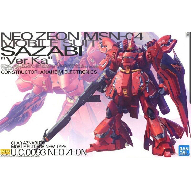 sale พร้อมส่ง MG BANDAI MSN 04 Sazabi ver ka ของใหม่