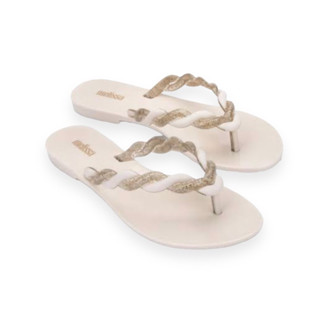 🔥 SALE 🔥 MELISSA Flip Flop Sandals รองเท้าเจลลี่ เมลิสซ่า รองเท้าแตะ รองเท้าหนีบ  กลิ่นหอม สีครีม/ขาว ใส่ไปเที่ยว