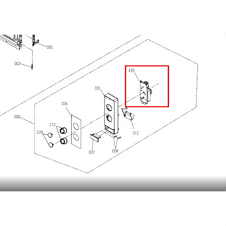 อะไหล่แท้ศูนย์/ลานตั้งเวลาไมโครเวฟชาร์ป/ ตำแหน่ง E20 พาท 9KL51201800124/รุ่นR-200W