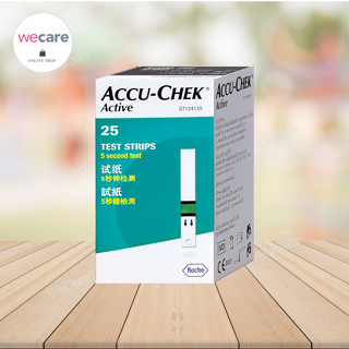 Accu-Chek Active ( 25ชิ้น ) แอคคิว-เช็ค แผ่นวัดน้ำตาล