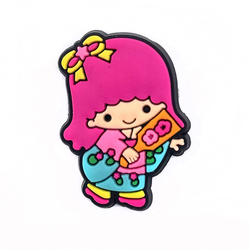 ตัวติดรองเท้า Pvc ตัวการ์ตูน มายเมโลดี้ Melody Kulomi kitty สำหรับตกแต่ง Diy รองเท้าหัวโต CROCS JIBBITZ ติดง่าย น่ารัก