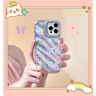 🎁ส่งของขวัญ🎁เคสไอโฟน สำหรับ 11 14 for iPhone Case 13 12 Pro Max น่ารัก หวานสวย ผีเสื้อ กันกระแทก เคสนิ่ม เคสโทรศัพท์