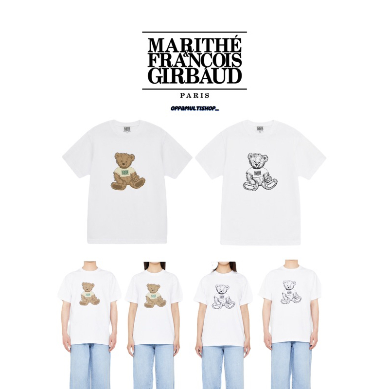 ✨🇰🇷Marithe francois girbaud DOODLE BEAR TEE white  🤍🇰🇷✨