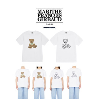✨🇰🇷Marithe francois girbaud DOODLE BEAR TEE white  🤍🇰🇷✨
