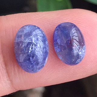 4.95 ct 2pcs แทนซาไนต์แทนซาไนต์แทนซาไนต์