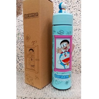 (ใหม่มือ1 ) Doraemon Stainless Tumbler Collection Exclusive for Café Amazon” สีฟ้า