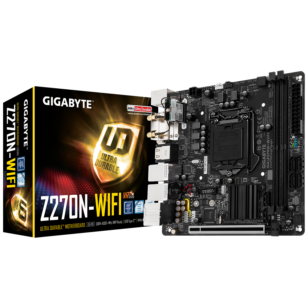MAINBOARD (เมนบอร์ด) 1151 GIGABYTE Z270N WIFI (Mini-ITX) ตัวท็อป พร้อมส่ง
